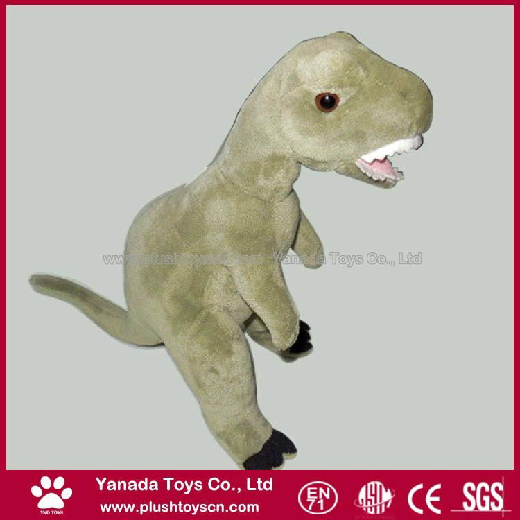 22cm Brown Simulation Stuffed Dinosaur Toys 5