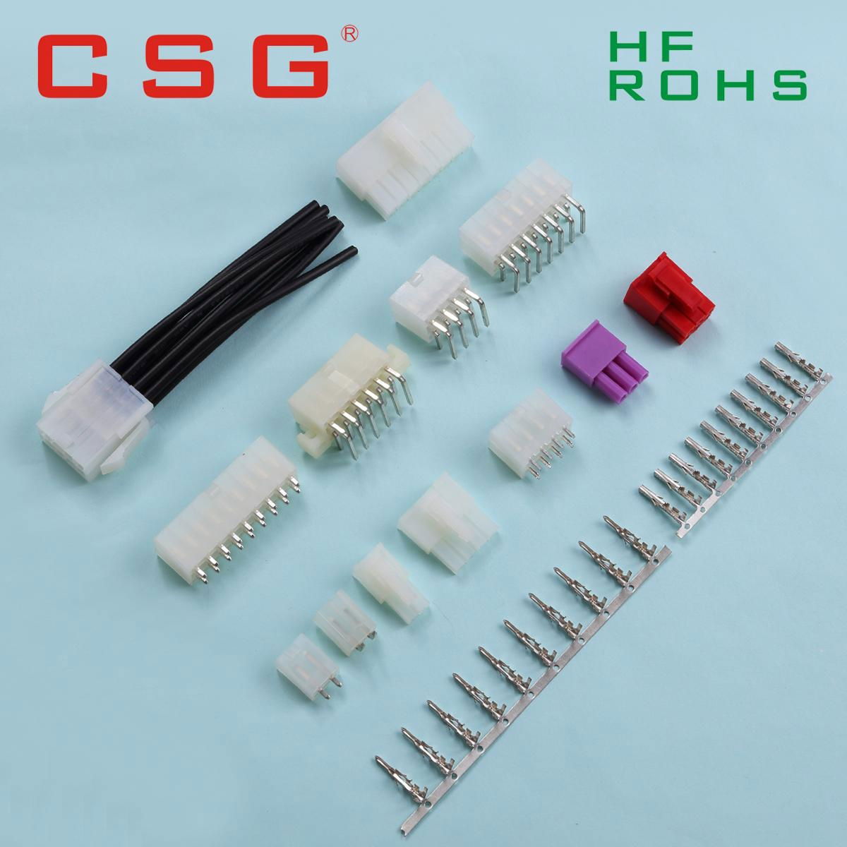 4.2mm pitch power application crimp type push wire connectors quick connect