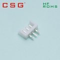 	2.50mm pitch straight angle 4pin pcb wafer connector 3