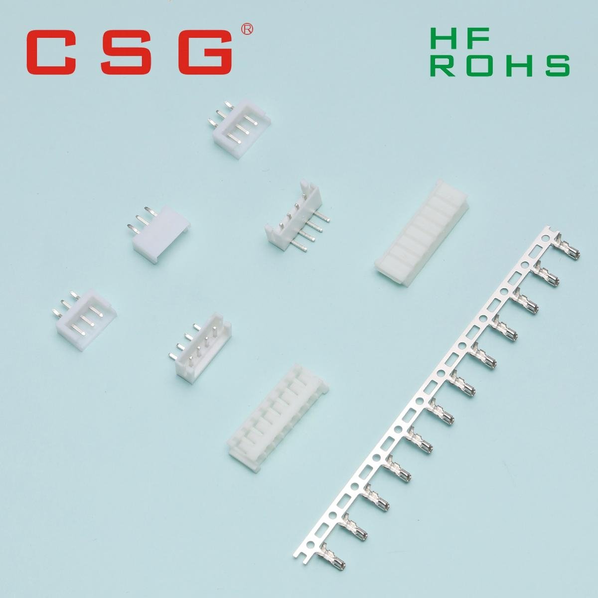 	2.50mm pitch straight angle 4pin pcb wafer connector