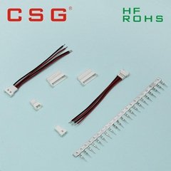 1.25mm pitch single row 4pin male female cable connector
