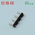 2.54mm,H2.5mm 2x3 smd male female pin header 3