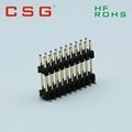 2.54mm,H2.5mm 2x3 smd male female pin header 4