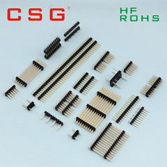 2.54mm,H2.5mm 2x3 smd male female pin header