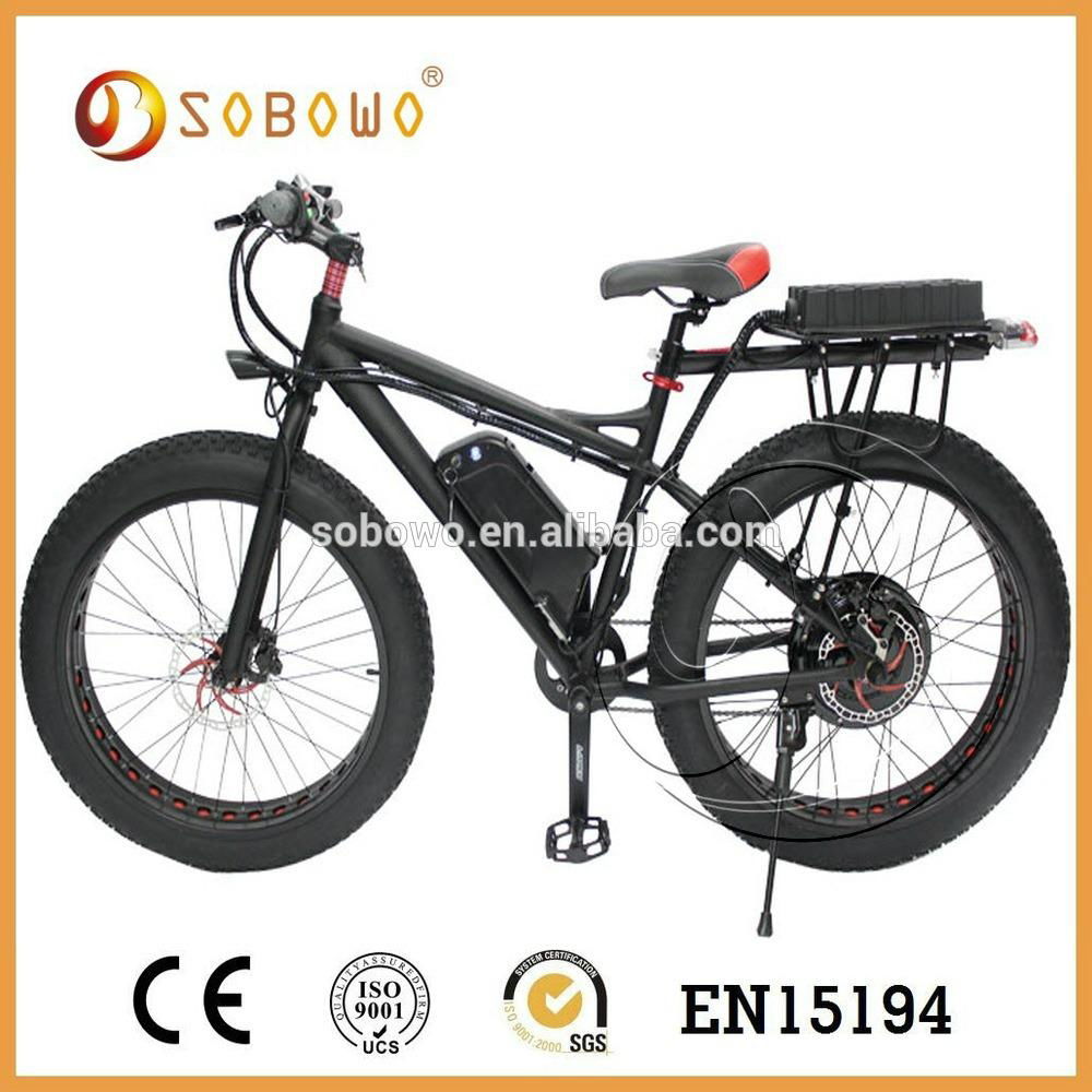 1500W black frame electric bicycle