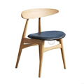 Solid Oak compact Dining Chair