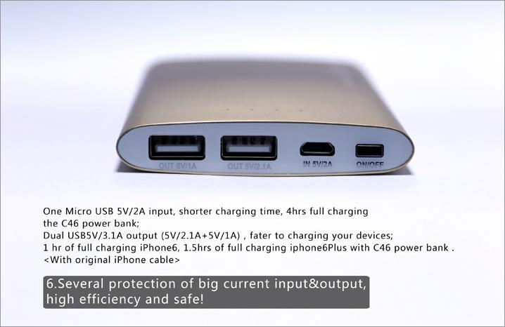 10000mAh power bank for phone charger 4