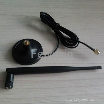 5dBi GSM Rubber Antenna with magnet, RG174 Cable 3