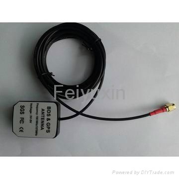 GPS/BDS Antenna with SMA Male RG174 Cable L=3meters 2