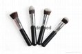 4pcs wood handle makeup brush set face brush cosmetic brush 1