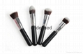 4pcs wood handle makeup brush set face