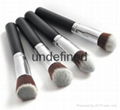 4pcs wood handle makeup brush set face brush cosmetic brush 2