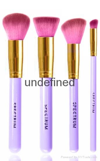 4pcs wood handle makeup brush set face brush cosmetic brush 3