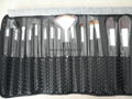 15pcs wood handle makeup brush set face brush cosmetic brush 1