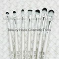 20pcs wood handle makeup brush set face brush cosmetic brush white 1