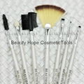 20pcs wood handle makeup brush set face brush cosmetic brush white 8