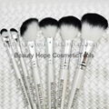 20pcs wood handle makeup brush set face brush cosmetic brush white 9