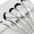 20pcs wood handle makeup brush set face brush cosmetic brush white 10