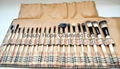 20pcs wood handle makeup brush set face