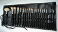 21pcs wood handle makeup brush set face brush cosmetic brush black 1