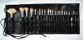 21pcs wood handle makeup brush set face brush cosmetic brush black 3