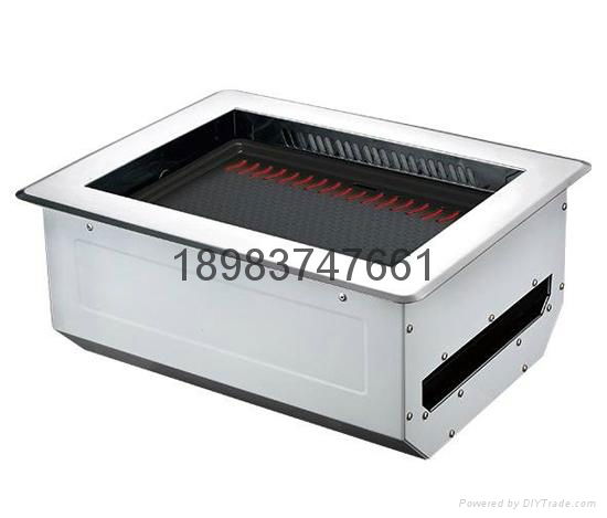 韩式下排烟方形电烤炉ADK-12G3
