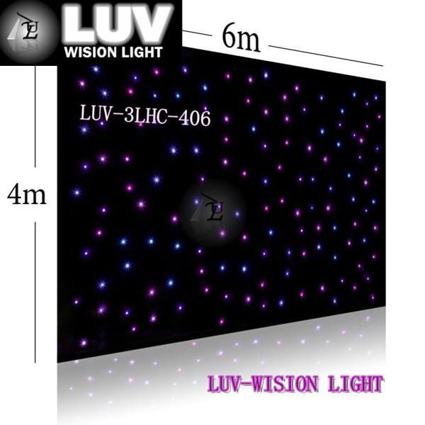 4mx6m LED全彩星空幕布LED装饰幕