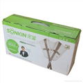 Custom Printed Corrugate Packaging Box with Plastic Handle