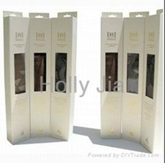Luxury Gold Foil Human Hair Packaging Box with Window