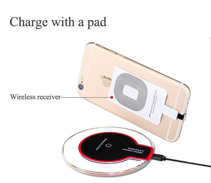 Best Quality Qi Wireless Charger Charging Pad + Receiver Kit Adapter for iPhone 3