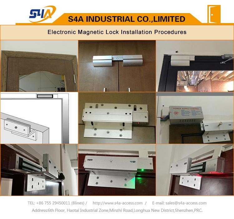 Easy-installation electromagnetic lock with armature plate bracket 5