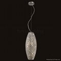 Modern crystal pendant light