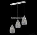 3 lights crystal pendant light  1