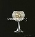 Mini chrome crystal table lamp 2