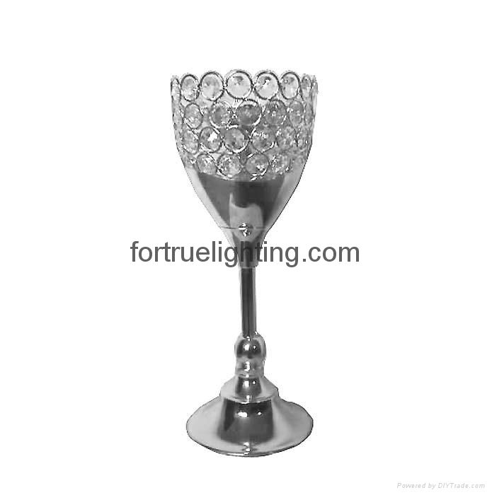 Crystal candle holder for wedding 