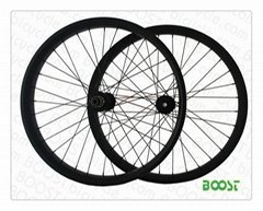 26 inch Carbon Fat Bike wheelset 100mm Width Depth Hookless 