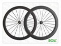50mm+60mm tubular carbon racing bicycle wheels 
