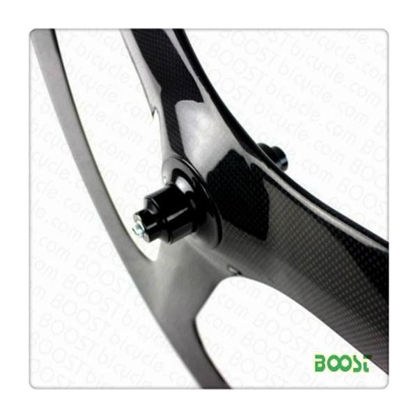  Carbon Tri 3Spokes 700C road  tubular Clincher  wheels 2