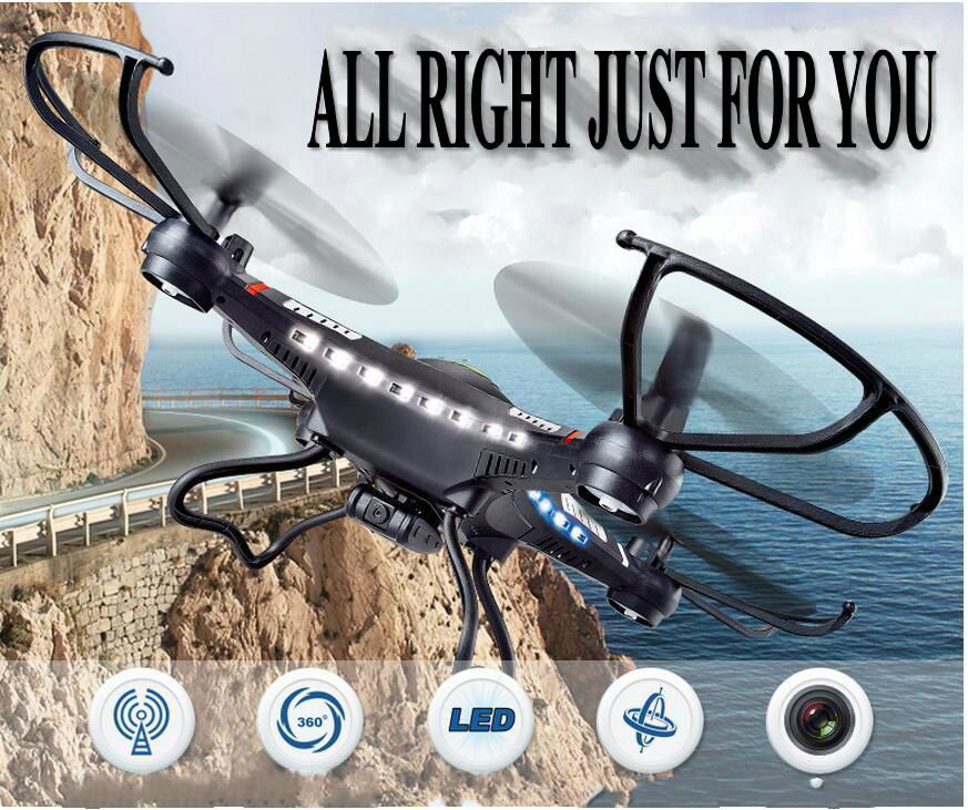 LED LIGHT quadcopter remote control radio racing aircraft electric
