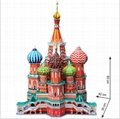 3D Cathedral of St.Basil building blocks toys diorama DIY