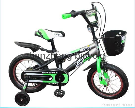China hot selling green and black frame kids bike 