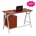 Egronomic Wooden and Metal Computer Desk with File Cabinet for Office