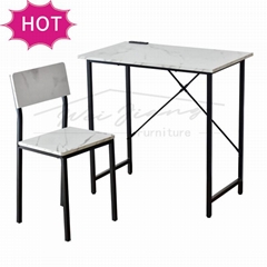 Small Computer Desk with Chair for Home and Study
