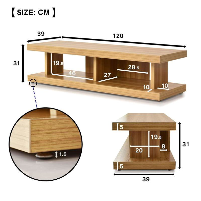 Simple Design Wooden TV Cabinet Wholesaler 4