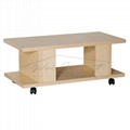 Small Cheap Wooden TV Board with Casters 5