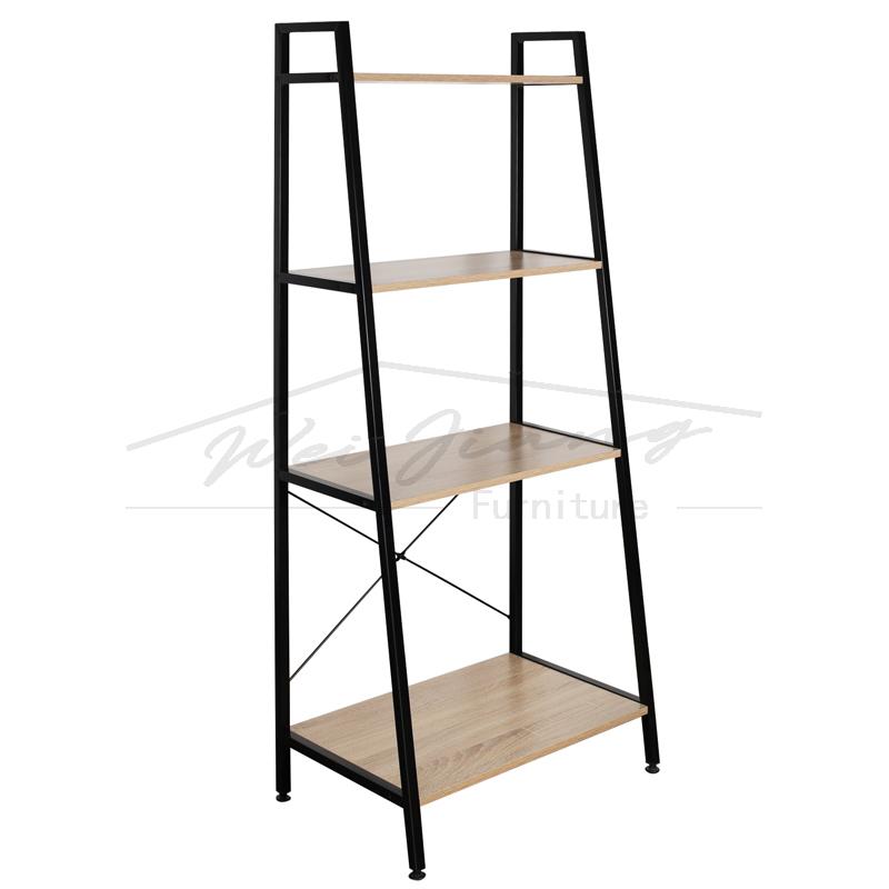 Four Layers Melamine Bookshelf with X Tube 2