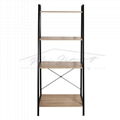 Four Layers Melamine Bookshelf with X Tube 5