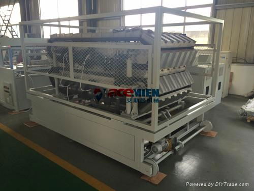 Plastic PVC+ASA glazed roof tile production line 2