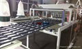 Plastic PVC+ASA glazed roof tile production line 4