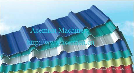 plastic PVC corrugated wave roof tile making machine production line 2